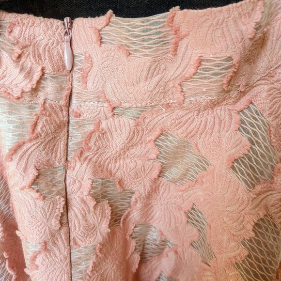 Pink Jacquard Midi Skirt - Picture 3 of 5